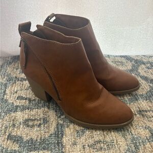 Double zip up bootie Faded Glory‎ Size 10 EUC